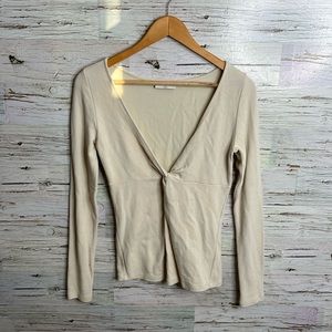 ARITZIA | Babaton Gaudi Longsleeve Top Size Small Knot